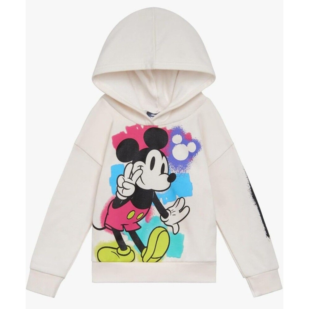 NWOT Toddler Mickey Mouse Graffiti Long Sleeve Hoodie - Size 4T